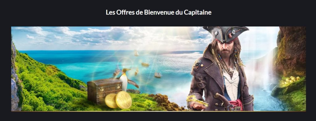 Bonus de bienvenue du casino Tortuga